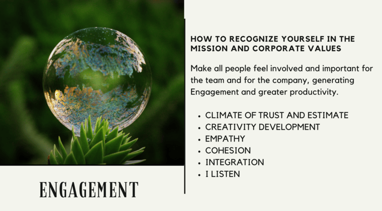 Team Building. How to recognise yourself in the mission and corporate values.