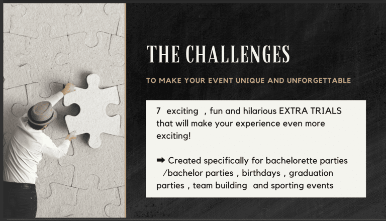Team building. The challenges to make your event unique and unforgettable.