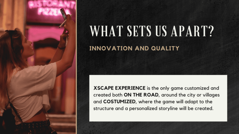 Team building. The game customised and created both on the road, around the city or villages.