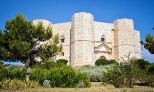 Panoramic view of Castel del Monte, Puglia. Italy
