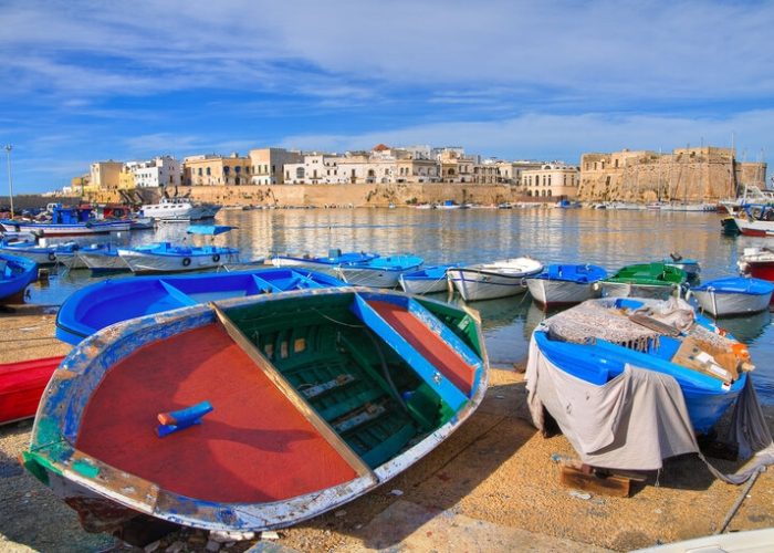 Panoramic view of Gallipoli. Puglia