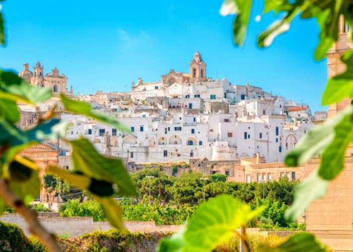 View of Ostuni white town, Brindisi, Puglia (Apulia)